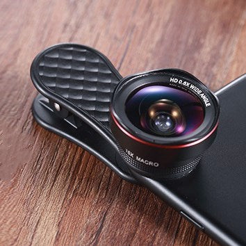 LQ-046 Mobile Phone Lens Set – Wide-Angle & Macro External Camera Lenses