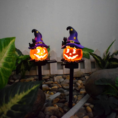 Solar Pumpkin Lantern Garden Decor