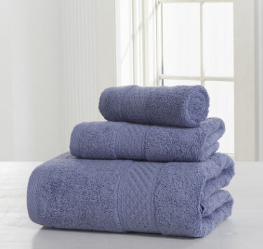 Soft Cotton Double-Sided Thick Bath Towel Set