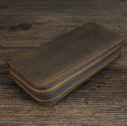 Versatile Double Zip Wallet – Organized and Stylish Storage