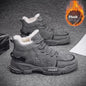 Fur Integrated Fleece-lined Warm High Cotton-padded Shoes Men