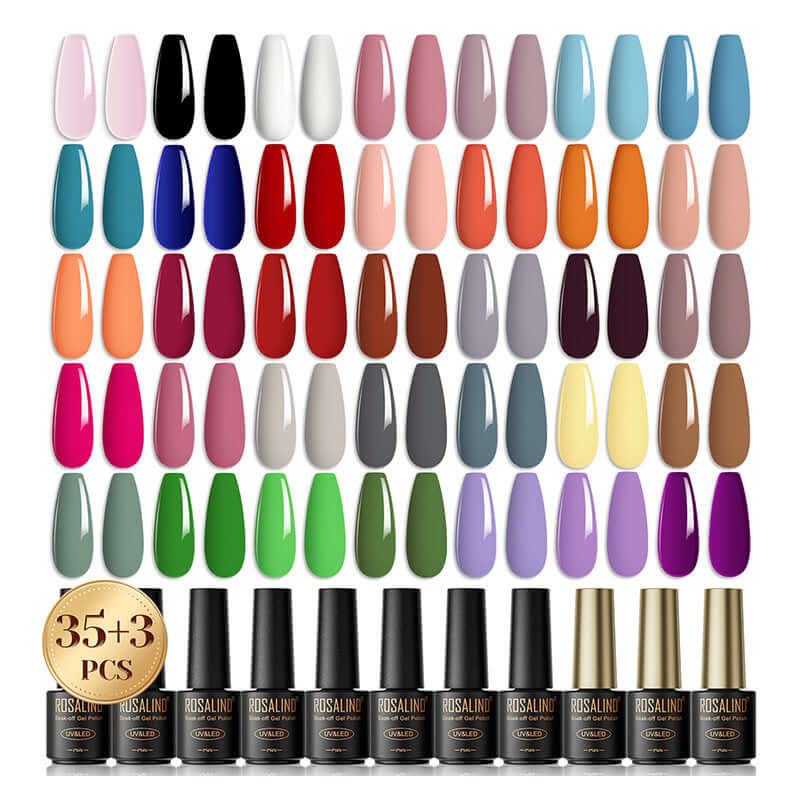 Nail Beauty Polish Gel Set (38 Bottles)