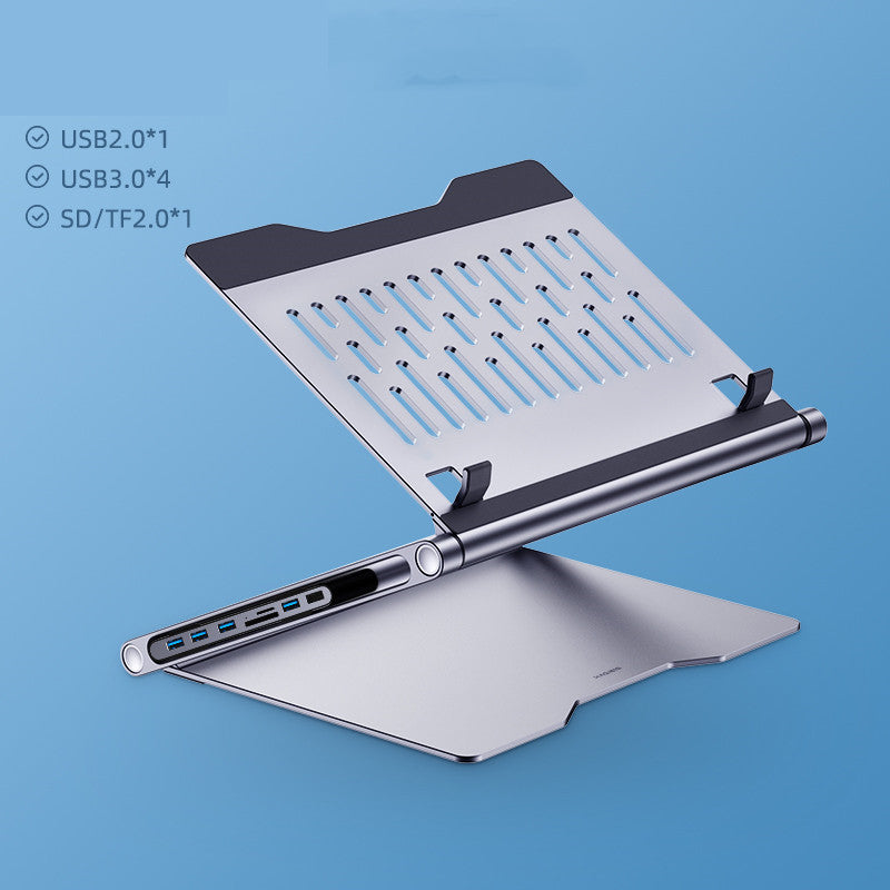 Laptop Stand with 8-in-1 Docking Station