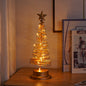 LED Spiral Tree Light – Wrought Iron Xmas Desk Lamp