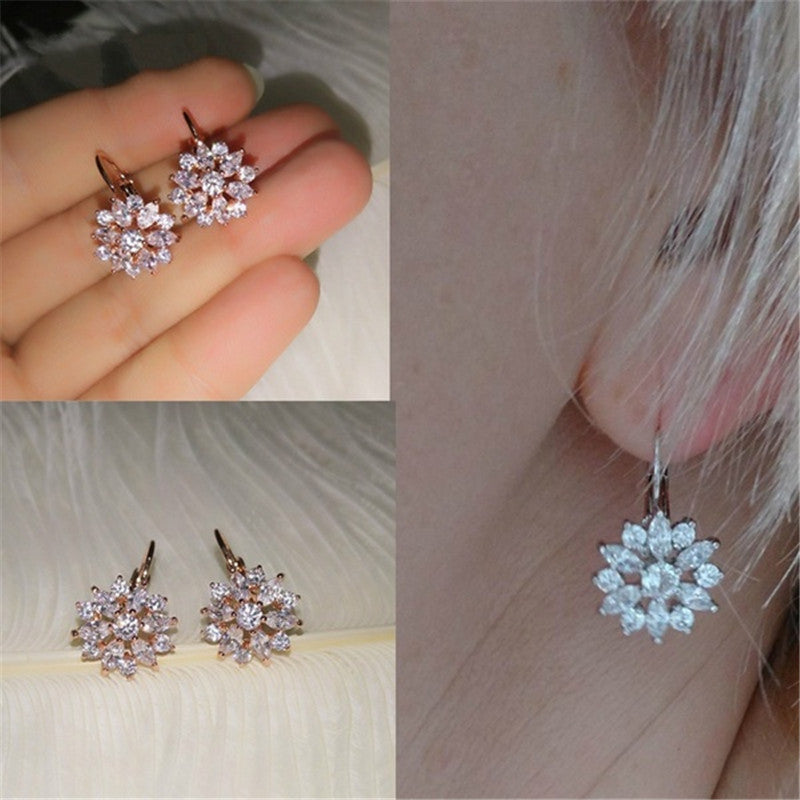 Fashion Ear Jewelry Rhinestone SUNFLOWER