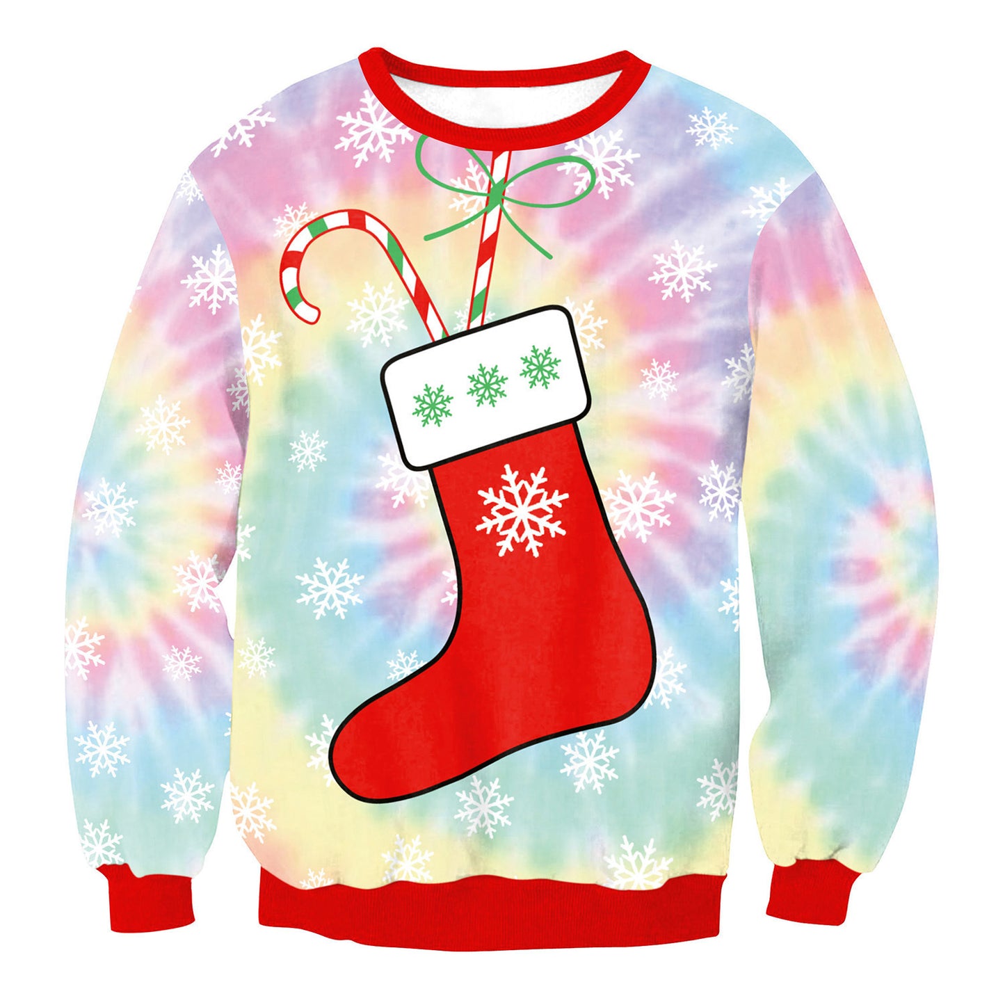 Autumn Winter Santa Elf Christmas Sweater Pullover