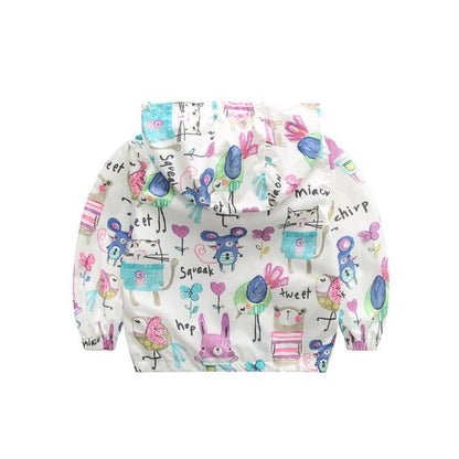 Baby girl cartoon hoodie