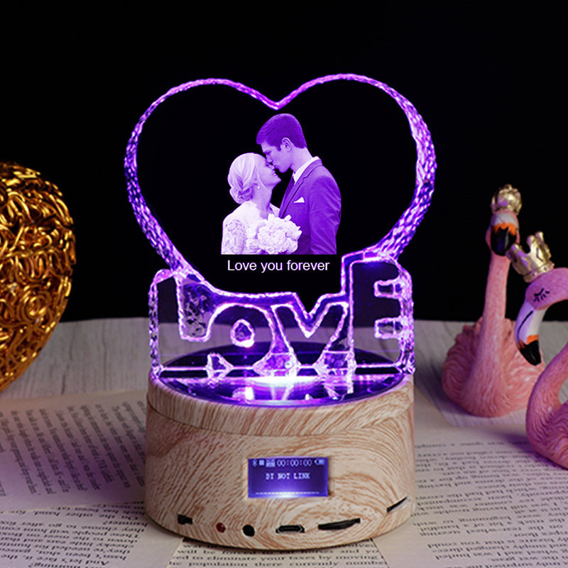 Custom Crystal Photo Night Lamp