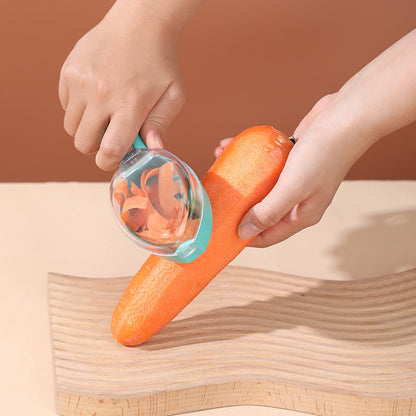 Covered Storage Peeler for Kitchen Use