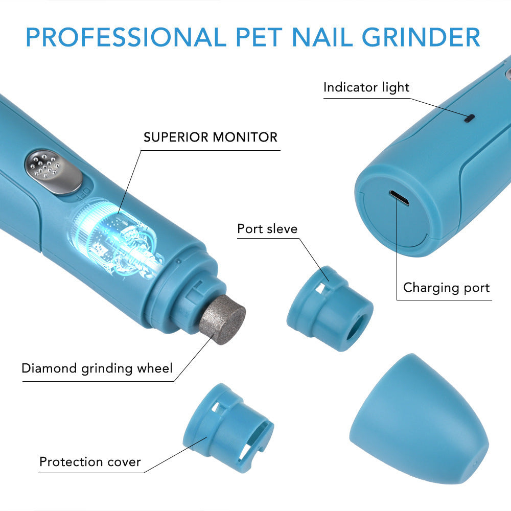 Electric Pet Nail Grinder & Polisher for Dogs – Ultimate Claw Trimmer