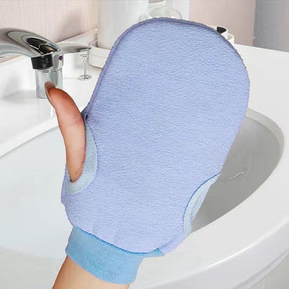 Solid Color Cute Bath Towel Bath Gloves