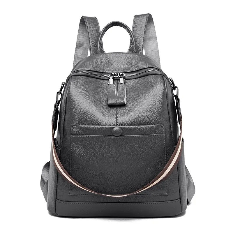 Women's Leather Backpacks - PureSelect