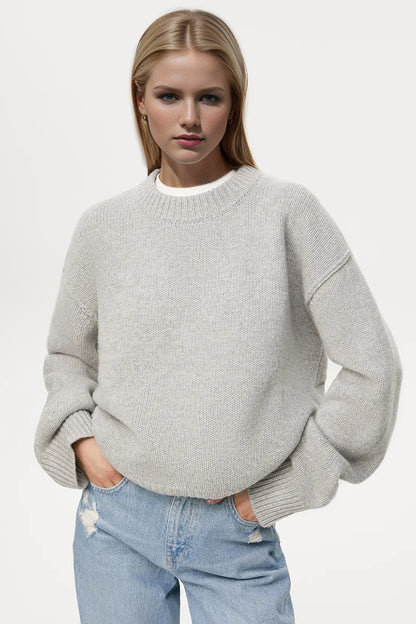 Basic Bae Round Neck Dropped Shoulder Sweater