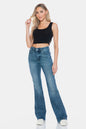 Judy Blue Full Size Tummy Control Cut Hem Flare Jeans - PureSelect