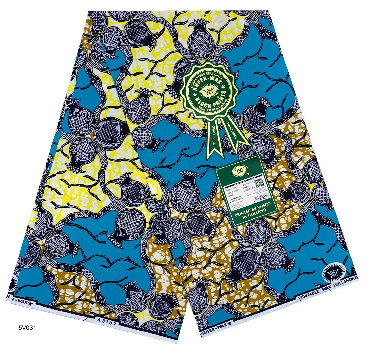 Printed Super Wax Fabric African