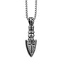 Hip Hop Accessories Trend Personality Cross Blade Necklace Men And Women Titanium Steel Jewelry