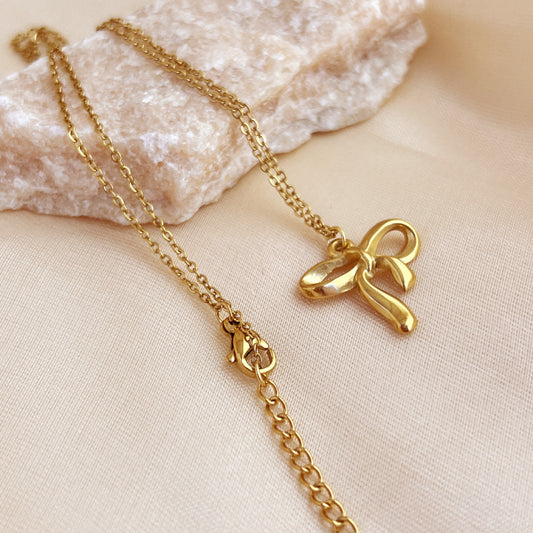 Necklace Accessories Minimalist Bowknot Women