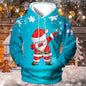 Men's Fashion Casual Printing Christmas Hoodie