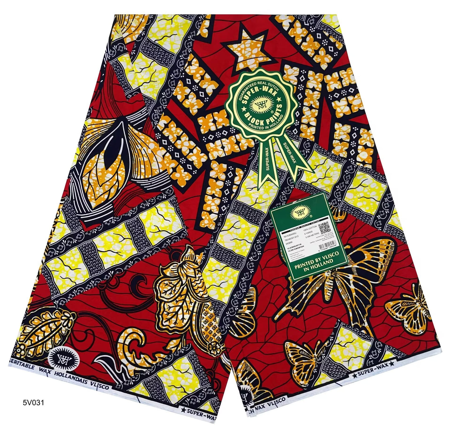 Printed Super Wax Fabric African