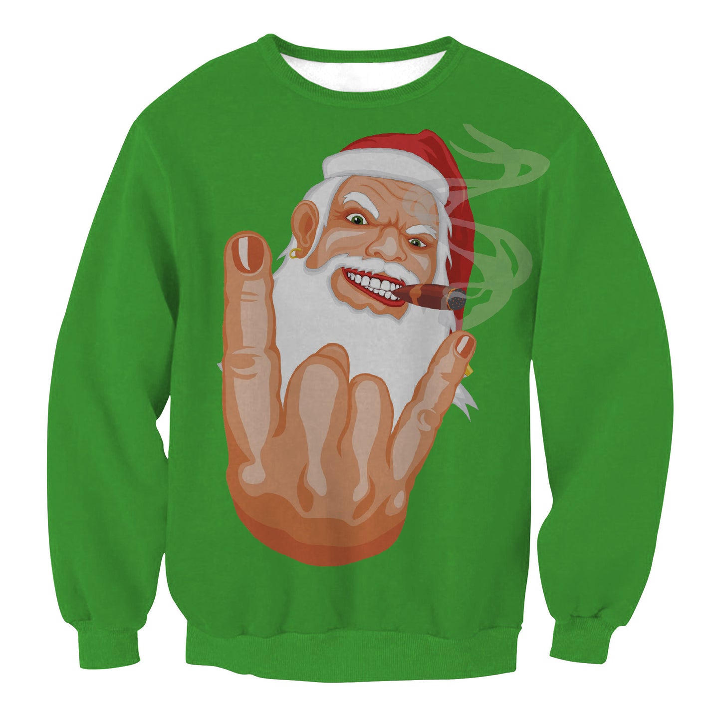 Autumn Winter Santa Elf Christmas Sweater Pullover