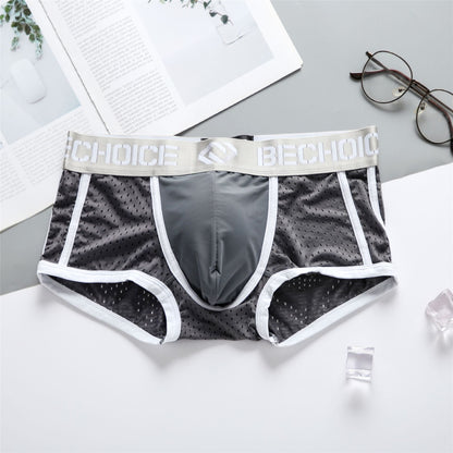 Low Waist Mesh Breathable Comfortable Men's Underwear