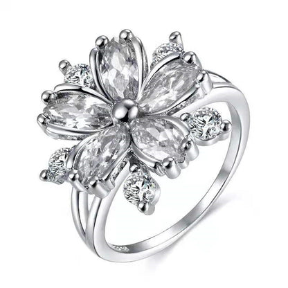 Diamond Flower Ring Accessories