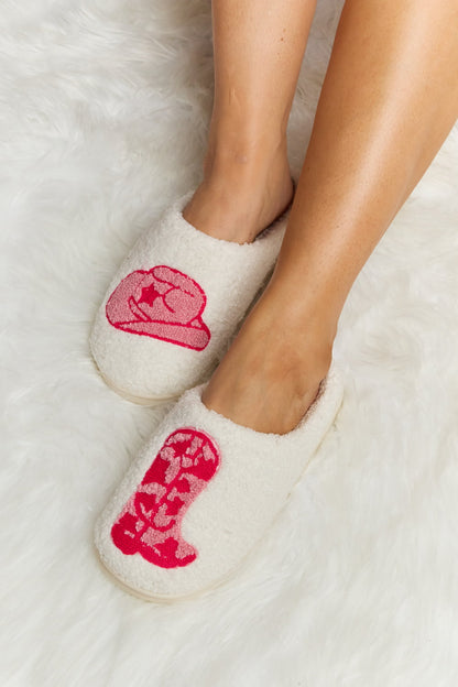 Melody Printed Plush Slide Slippers - PureSelect