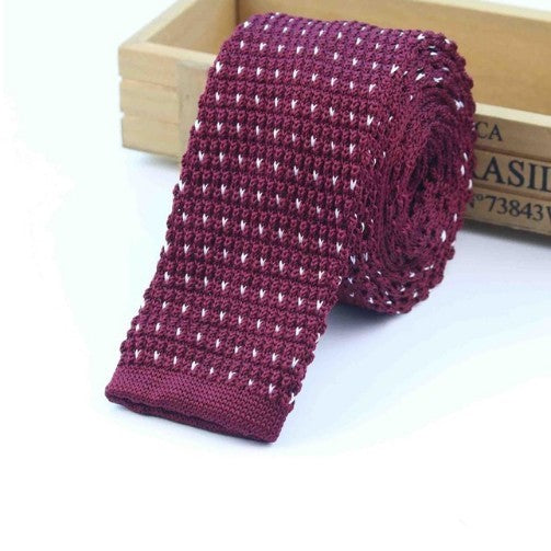 Men Knitted Knit Leisure Striped Ties Fashion Skinny Narrow Slim Neck Ties for Men Skinny Woven Designer Cravat