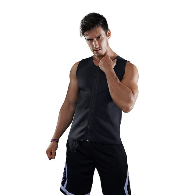 Fitness sports sweat zipper vest