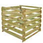 VidaXL Slatted Compost Bin 0.54 m3 Square Wood