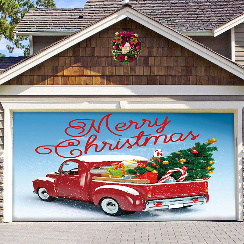 Christmas Garage Door Hanging Cloth