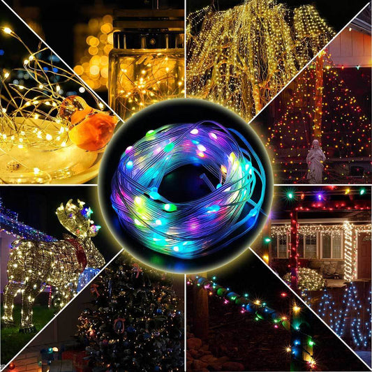 Christmas LED Solar Light String Decor