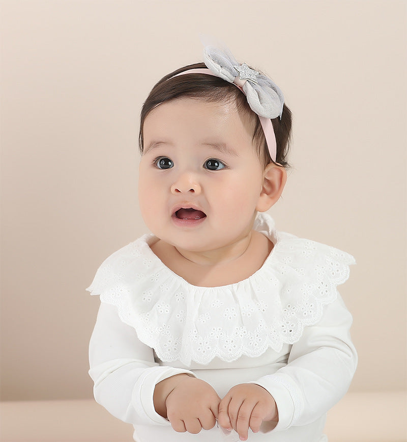 Star bow baby headband