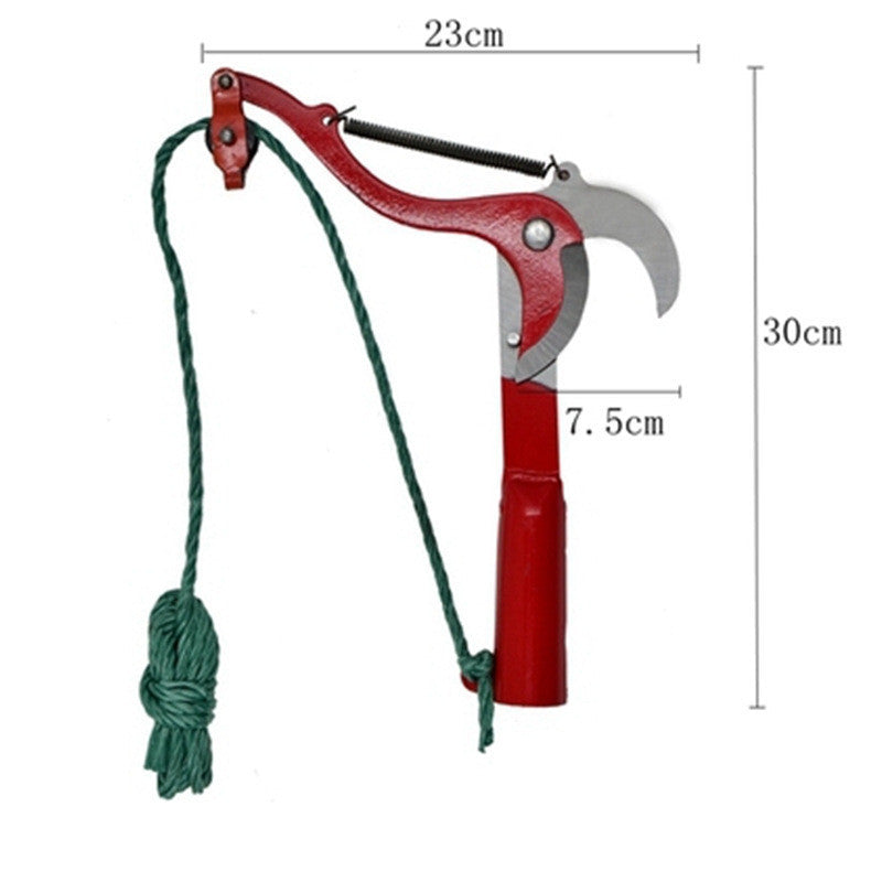 Effort-saving Fruit Picker With Rope High Branch Scissors