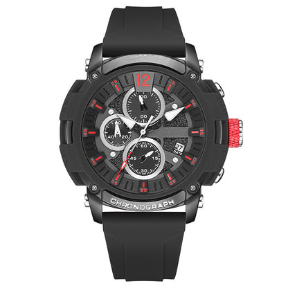 Men’s Multi-function Timing Luminous Waterproof Calendar Watch for Students