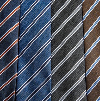 Business Formal Striped Tie for Commuter – All-Match Suit Shirt Accessory