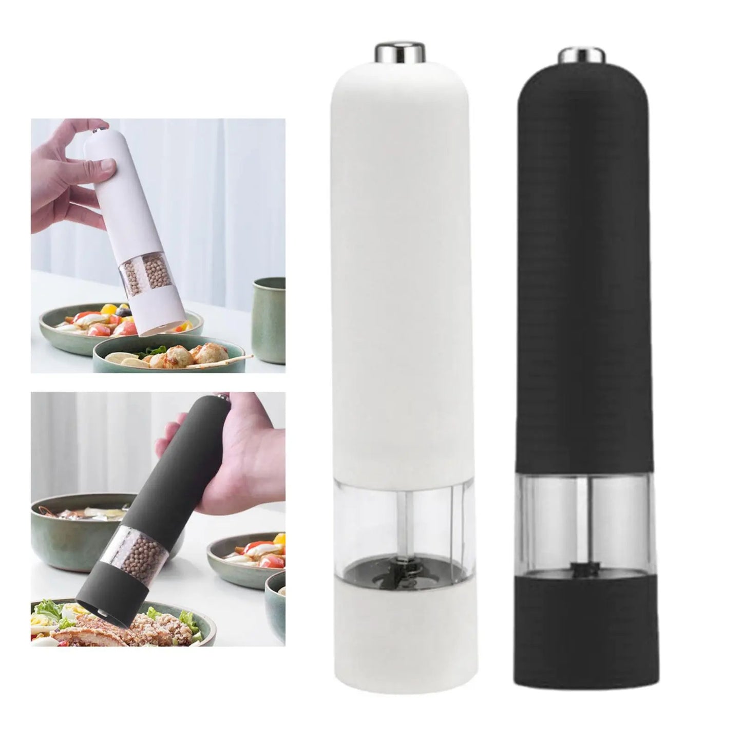 Automatic Electric Black Pepper & Sea Salt Grinder