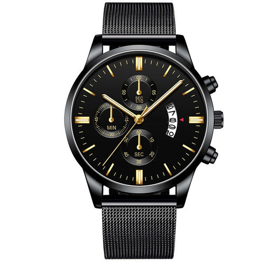 Men’s Luxury Business Quartz Watch with Mesh Band