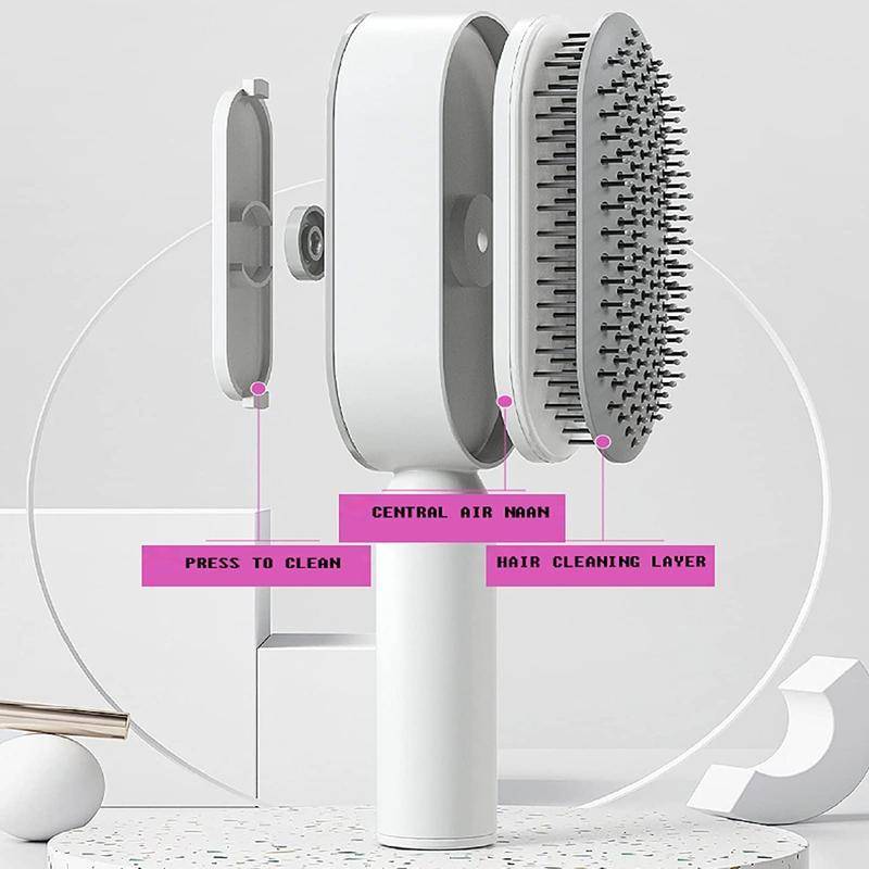 Comb Self-Cleaning Hair Brush, 3D Air Cushion Massage Brush Air Bag Massage