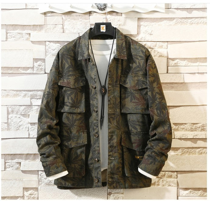 Men's Camouflage Denim Jacket – Stylish Autumn Fashion Coat