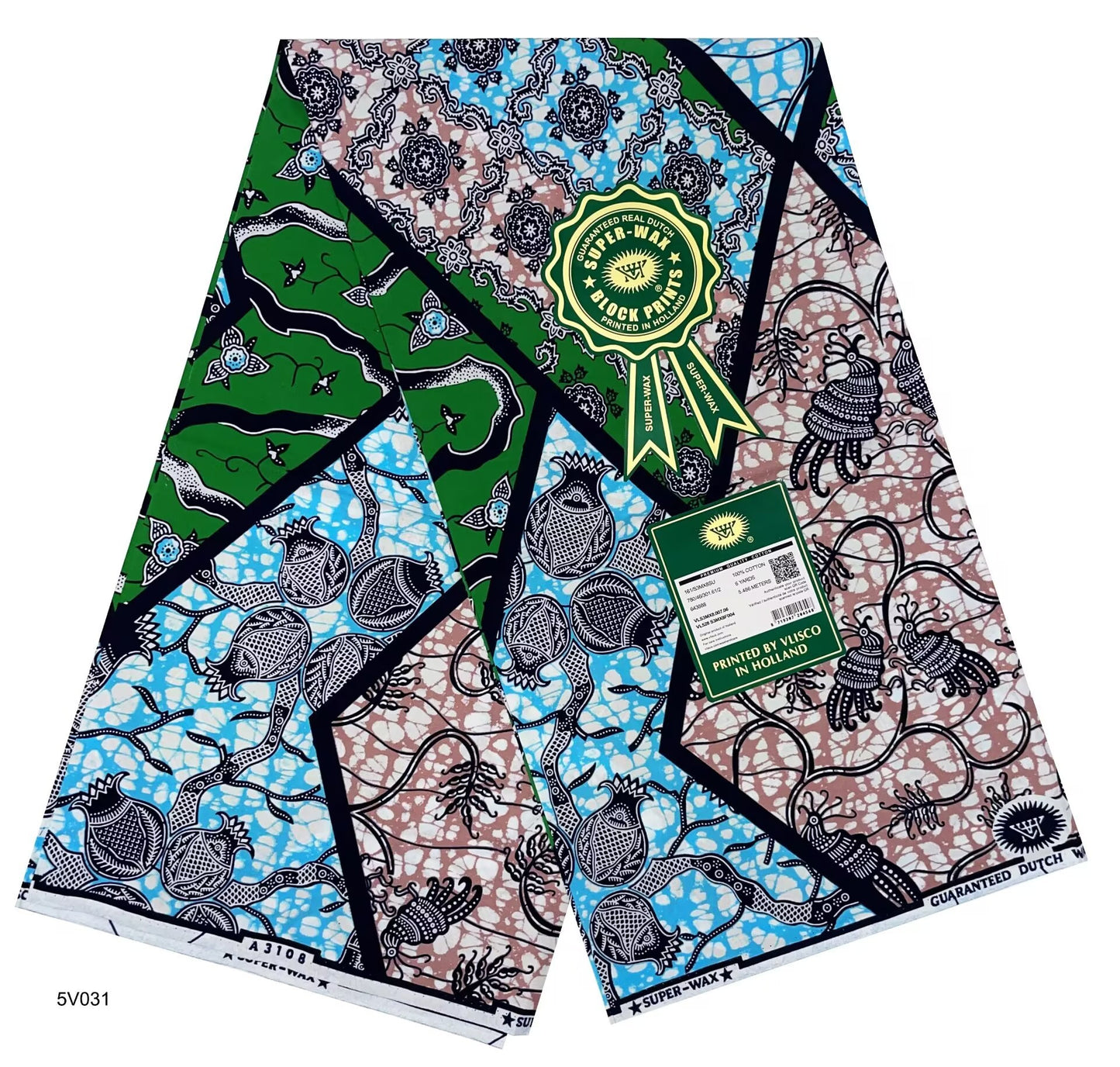 Printed Super Wax Fabric African