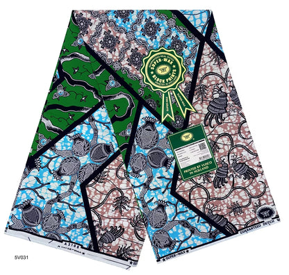 Printed Super Wax Fabric African