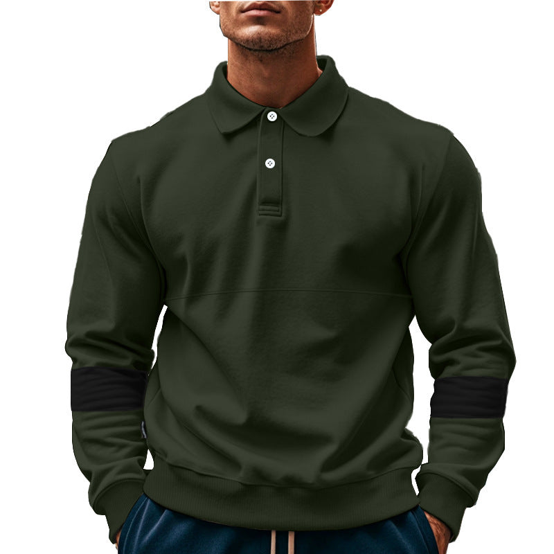 Long-Sleeved Lapel Polo Shirt - PureSelect