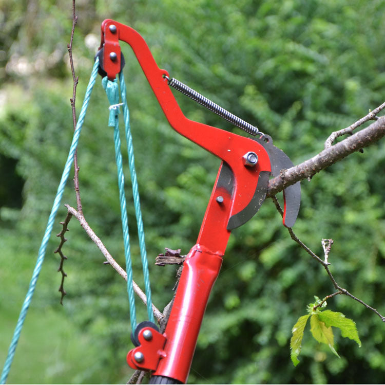 Effort-saving Fruit Picker With Rope High Branch Scissors