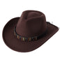 Unisex Woolen Western Cowboy Top Hat