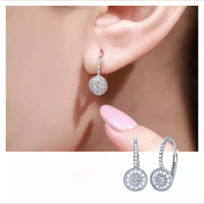 Fashionable Women Over Earrings Studded With Zircon