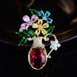 Creative Personality Vase Brooch Accessories Women