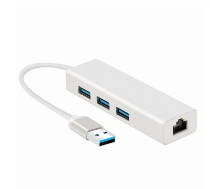 USB 3.0 Gigabit Ethernet LAN RJ45 Network Adapter Hub (1000Mbps)