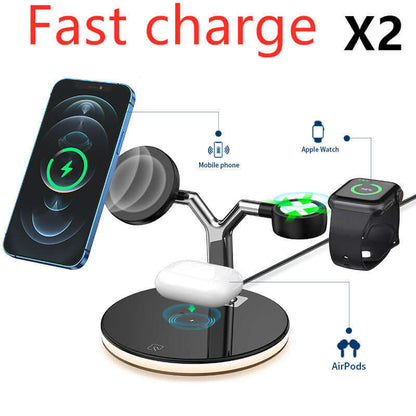 3-in-1 Magnetic Wireless Charger for Apple Devices