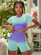 Gradient Yoga Clothes Suit for Fitness and Running